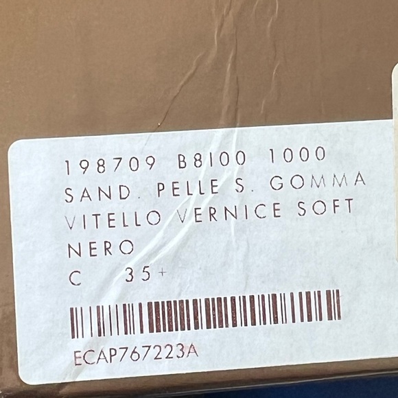 NEW Gucci Stiletto Mules Black Patent Leather Open Peep Toe Slides 35.5 - Picture 6 of 9